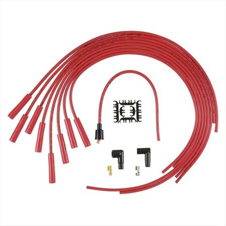 ACCEL 8 Mm. Super Stock Copper Universal Wire Set- Red A35-4040R